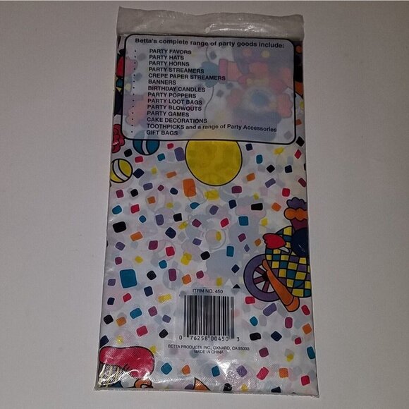 NEW Clown Birthday Party Lot 2 Pkgs Napkins 1 Plastic Tablecloth Happy Creepy - Picture 8 of 8